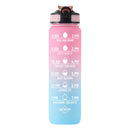 Iconix South African Motivational Time Marker Water Bottle – Pink and Blue running accessories Iconix 