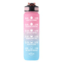 Iconix The Classic Motivational Time Marker Water Bottle – Pink and Blue water bottle Iconix 
