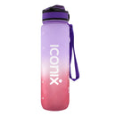 Iconix The Classic Motivational Time Marker Water Bottle – Pink and Purple Water Bottles Iconix 