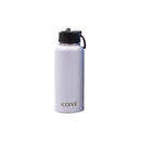 Iconix White Stainless Steel Hot and Cold Flask - Straw Lid Bottles and Flasks Iconix 
