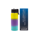 Iconix Yellow and Blue Stainless Steel Hot and Cold Flask - Straw Lid Stainless Steel Flasks Iconix 