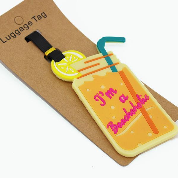 Individual Beach Style Travel Luggage Tag Iconix Cocktail 