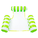 Inflatable Pool Hammock Lounger Chair - Lime Green Striped Pool Accessories Iconix 
