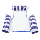 Inflatable Pool Hammock Lounger Chair - Navy Blue Striped Pool Accessories Iconix 