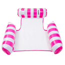 Inflatable Pool Hammock Lounger Chair - Pink Striped Pool Accessories Iconix 