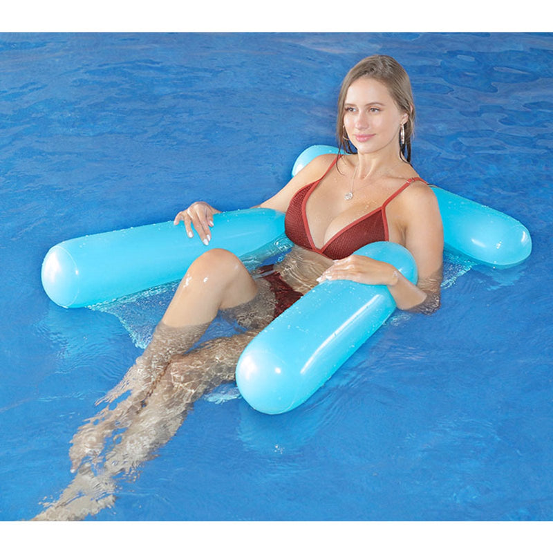 Inflatable Pool Hammock Lounger Chair - Sky Blue Pool Accessories Iconix 