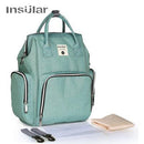 Insular Mommy Nappy Bag Backpack with wipe case Kids Iconix Green 