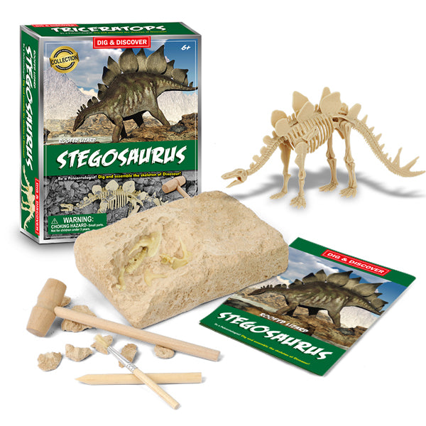 Junior Archaeology Dig Kit – Stegosaurus Digging Kits Iconix 