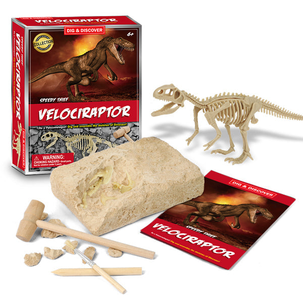 Junior Archaeology Dig Kit – Velociraptor Digging Kits Iconix 