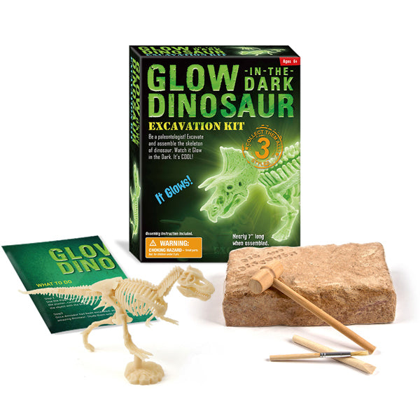 Junior Glow in the Dark Dinosaur Excavation Kit digging kits Iconix 