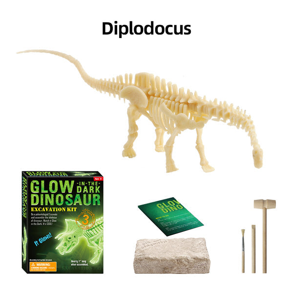 Junior Glow in the Dark Dinosaur Excavation Kit digging kits Iconix 