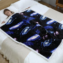 Kids 2 in 1 Galactic Hooded Poncho Blanket Kids Blanket Hoodies Iconix 