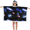 Kids 2 in 1 Galactic Hooded Poncho Blanket Kids Blanket Hoodies Iconix 