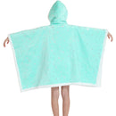 Kids 2 in 1 Turquoise Stars Hooded Poncho Blanket Kids Blanket Hoodies Iconix 