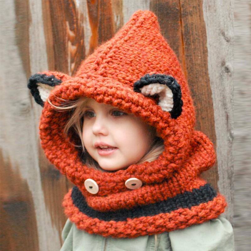 Kids Animal Knitted Hat and Scarf Sets Kids Iconix 