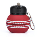 Kids Collapsible Silicone Water Bottle - Cricket Ball Iconix 