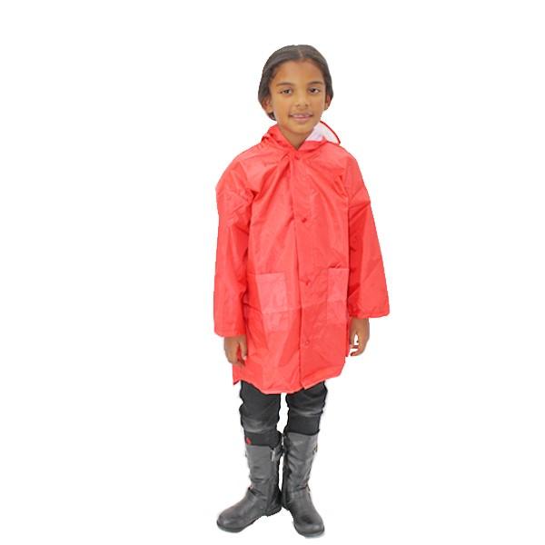 Kids Red Dinosaur Raincoat