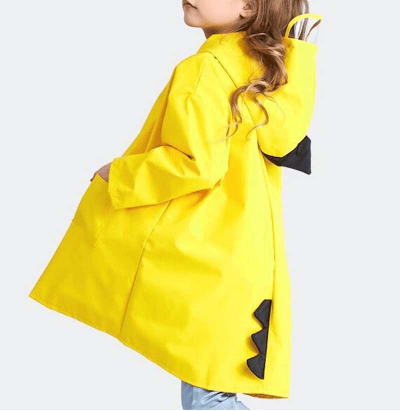 Kids Dinosaur Raincoat - Yellow Iconix 