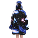 Kids Galactic Oversized Plush Blanket Hoodie Kids Blanket Hoodies Iconix 