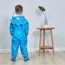 Kids One Piece Animal Raincoat - Blue Koala Bear Iconix 