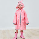 Kids One Piece Animal Raincoat - Pink Rabbit Iconix 