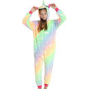 Kids Orange and Green Glow In The Dark Unicorn Onesie Kids Onesies Iconix 