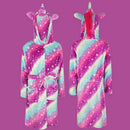 Kids Pink & Blue Starry Unicorn Gown Fashion Iconix 