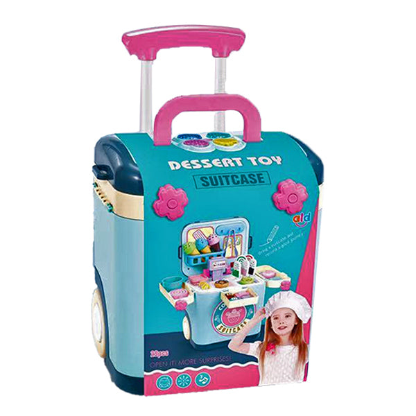Kids Pretend Suitcase Playset - Dessert Toy Pretend Play Toys Iconix 