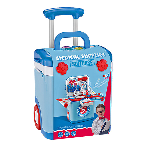 Kids Pretend Suitcase Playset - Medical Supplies Pretend Play Toys Iconix 