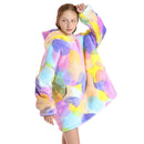 Kids Pretty Pastel Oversized Plush Blanket Hoodie Kids Blanket Hoodies Iconix 