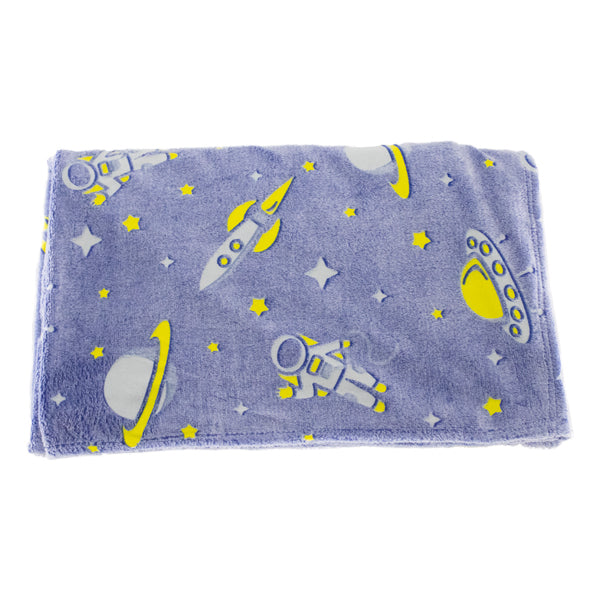 Kids Soaring in Space Glow In the Dark Blanket Glow In the Dark Iconix 