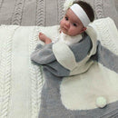 Knitted Baby Rabbit Blanket Kids Iconix 