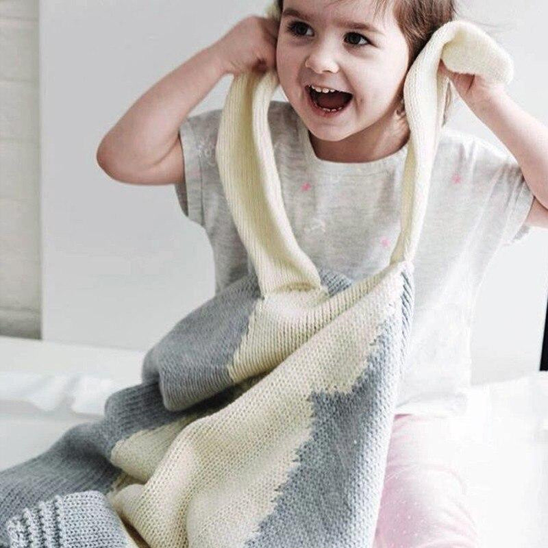 Knitted Baby Rabbit Blanket Kids Iconix 