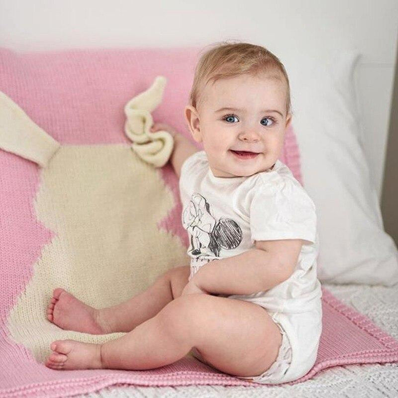 Knitted Baby Rabbit Blanket Kids Iconix 