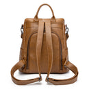 Ladies 3-Way Anti-Theft PU Leather Zipper Backpack - 1993 womens bags Iconix 