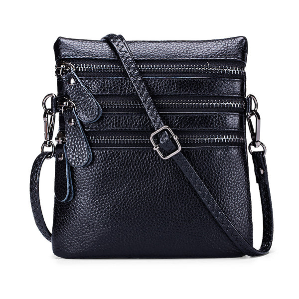Ladies 3-Zip Crossbody Bag womens bags Iconix 