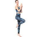 Ladies Blue Bamboo Yoga Set Activewear | HK248 leggings Iconix 