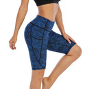 Ladies Blue Splash Bike Shorts with Pocket | UP55 Women's Shorts Iconix 