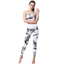 Ladies White and Grey Prism Yoga Set Activewear | HK212 Leggings Iconix 