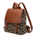 Leopard Print PU Leather Backpack womens bags Iconix 