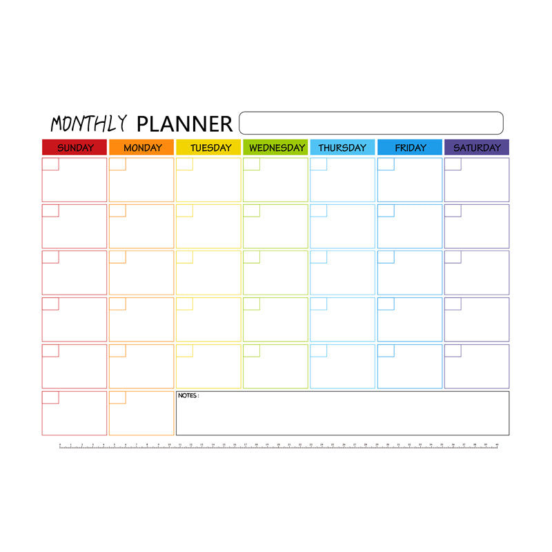Magnetic Colour Coded Monthly Planner Kitchen Iconix 
