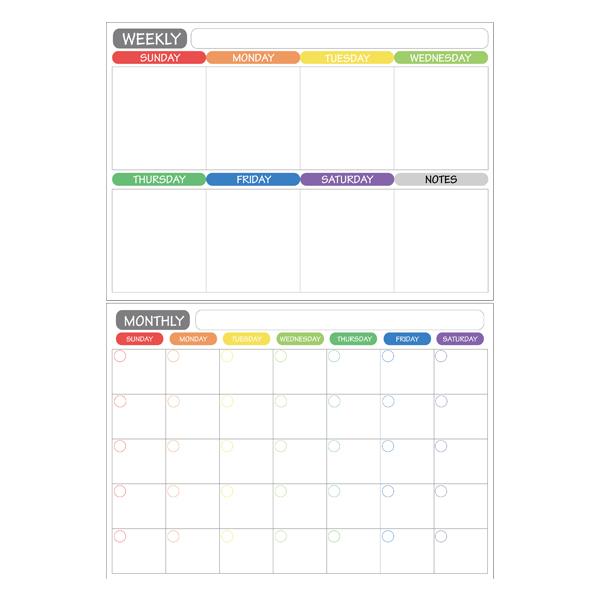 Magnetic Monthly and Weekly Menu Planner Set kitchen Iconix 