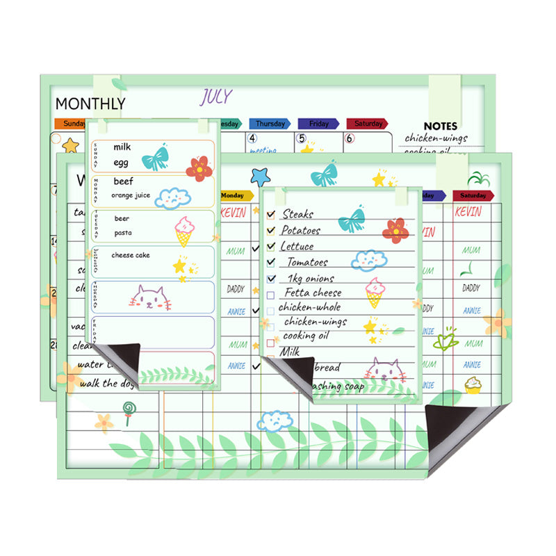 Magnetic Monthly and Weekly Planning Calendar – Autumn Leaves Kitchen Iconix 