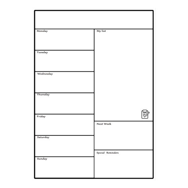 Magnetic Weekly Planner Kitchen Iconix 