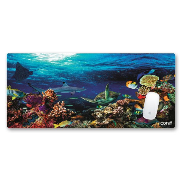 Marine Life Full Desk Coverage Gaming and Office Mouse Pad Mouse Pads Iconix 