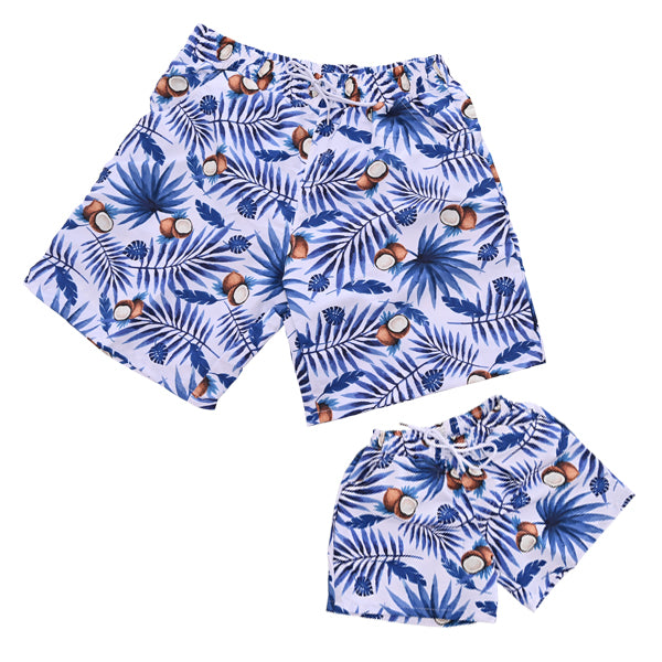 Matching Father or Son Blue Crush Swim Shorts matching mens/boys Iconix 