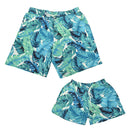 Matching Father or Son Blue Lagoon Swim Shorts matching mens/boys Iconix 