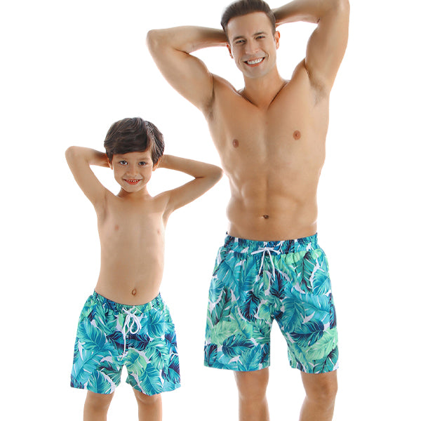 Matching Father or Son Blue Lagoon Swim Shorts matching mens/boys Iconix 