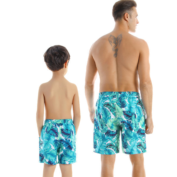 Matching Father or Son Blue Lagoon Swim Shorts matching mens/boys Iconix 