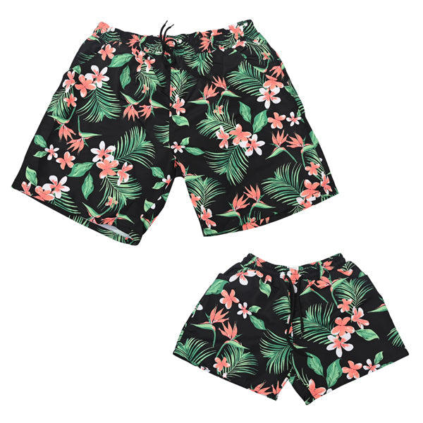 Matching Father or Son Tropical Swim Shorts matching mens/boys Iconix 